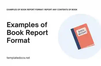 Examples of Book Report Format Report Any Contents of Book Presentation