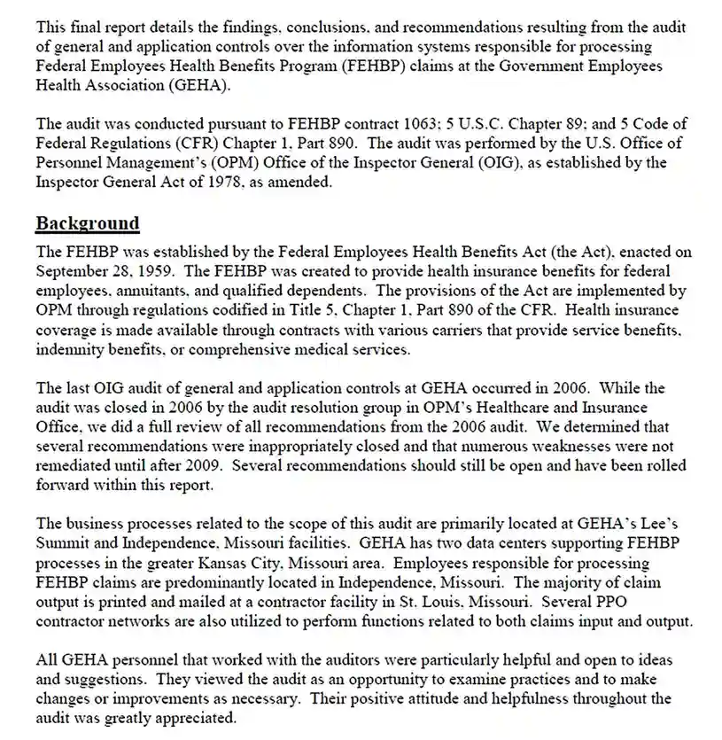 final audit report final audit report